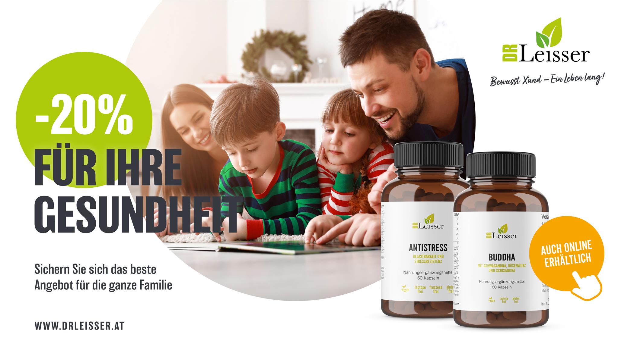 Dezember Aktion mit 20% Rabatt auf Antistress & Budha